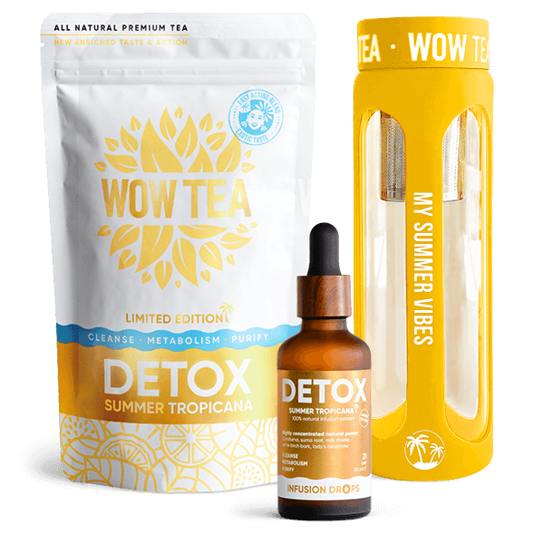 Beach body pure set | Drops Detoxt upsale Detox Tea Bottle