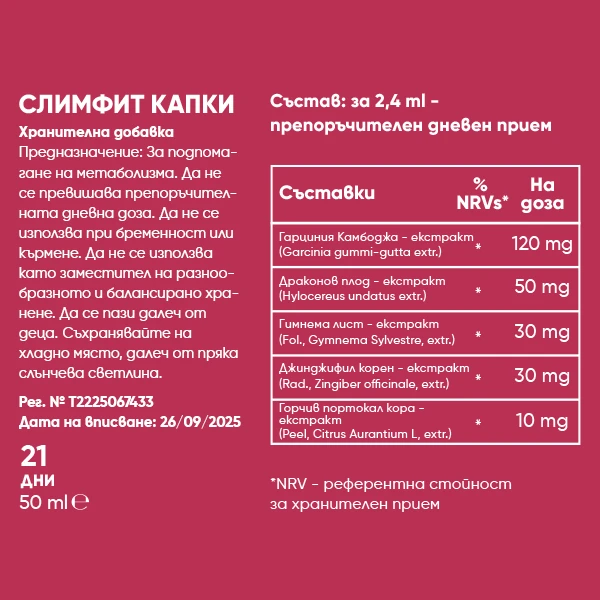 SlimFit Infusiоn Капки | Slimfit Original Blend Label Ingredients WEB Gallery 600x600
