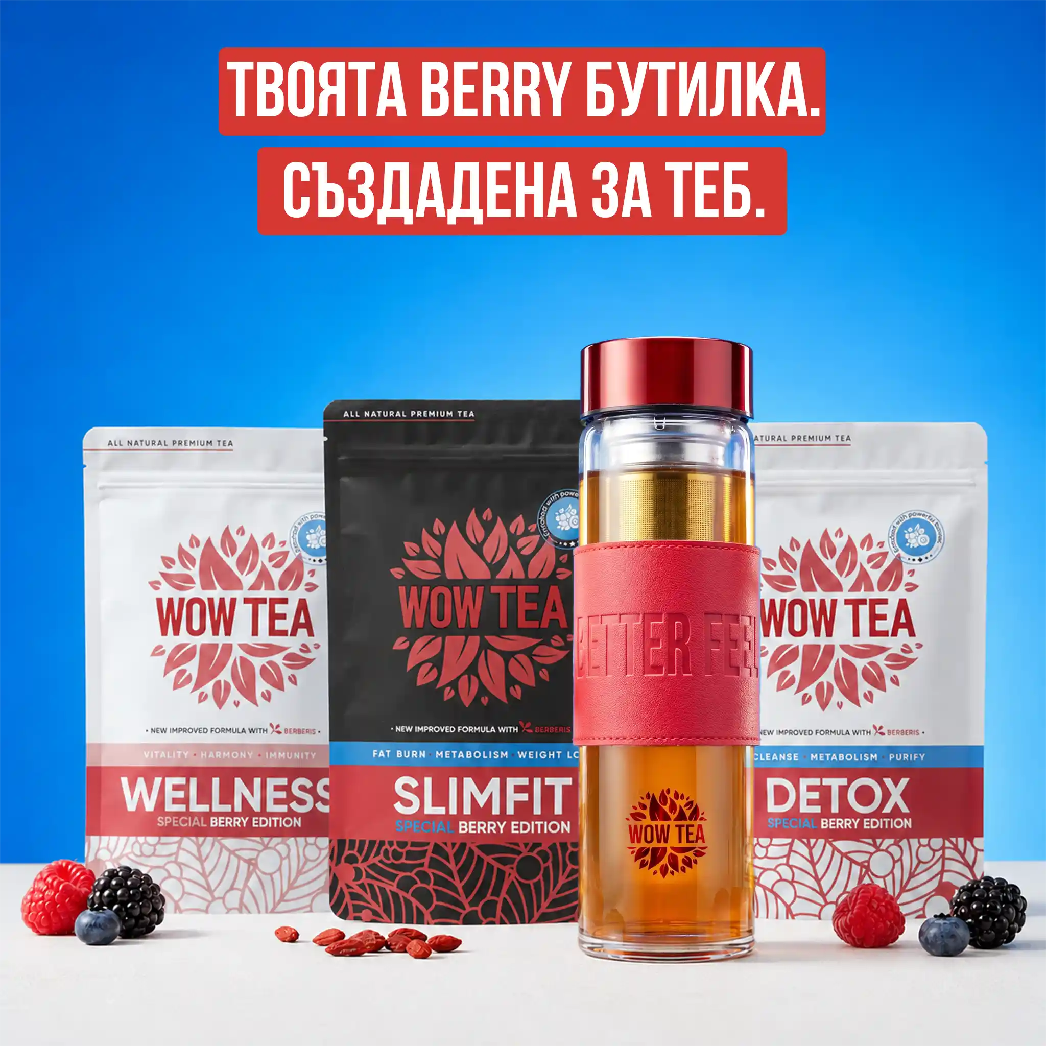 Стилна Бери бутилка за чай | WOW TEA NEW STYLISH BERRY BOTTLE GALLERY 7 BG 2