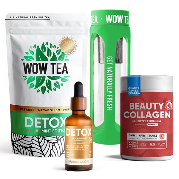 21 Trio Mint Detox Програма Plus | mint detox collagen drops bottle